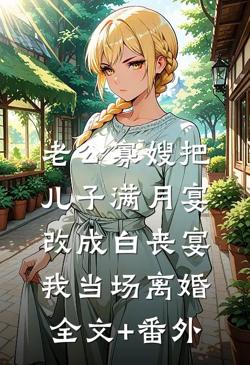 老公寡嫂把儿子满月宴改成白丧宴，我当场离婚全文+番外