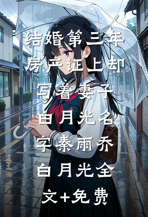 结婚第三年，房产证上却写着妻子白月光名字秦雨乔白月光全文+免费