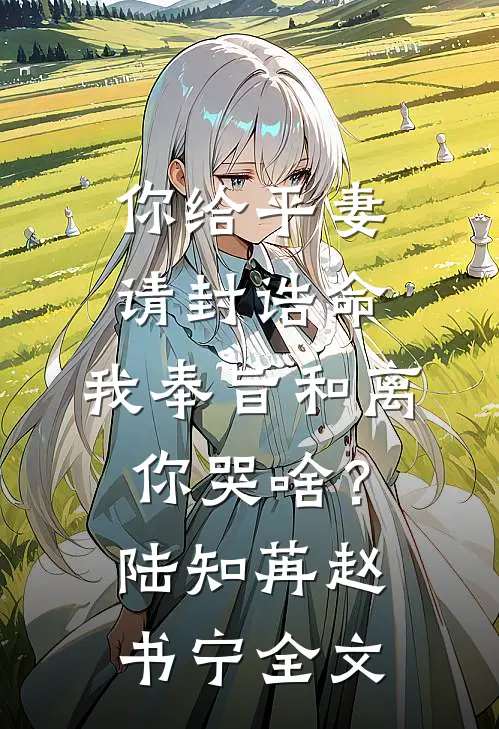 你给平妻请封诰命，我奉旨和离你哭啥？陆知苒赵书宁全文